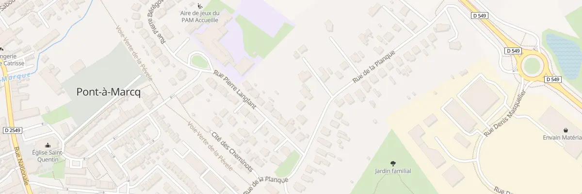 Plan du 32 Rue de la Planque à Pont-à-Marcq