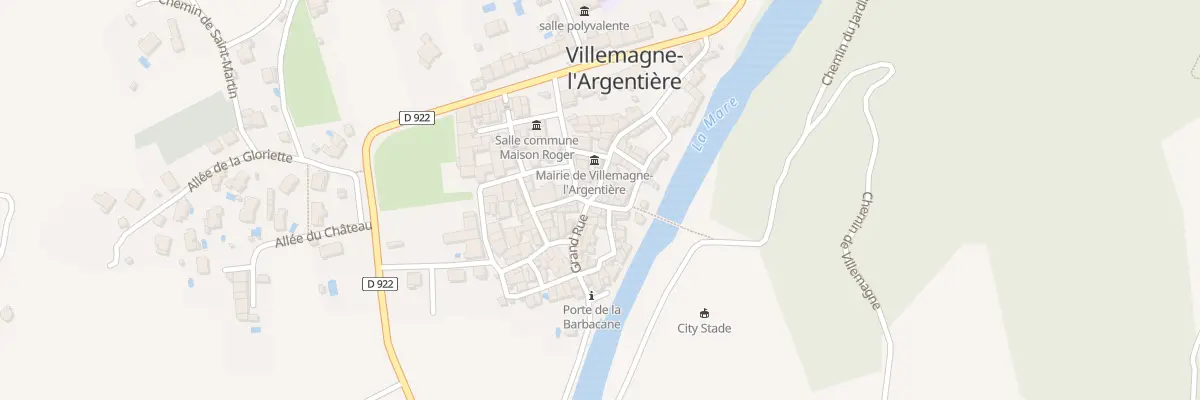 Plan du 5205 Rue du Mazel à Villemagne-l’Argentière