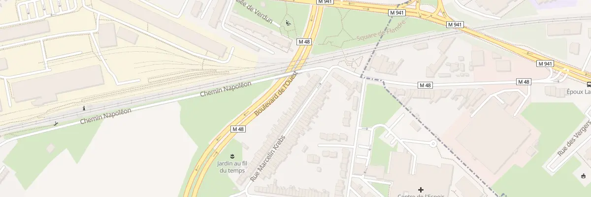 Plan du 16 Rue Marcelin Krebs à Lille