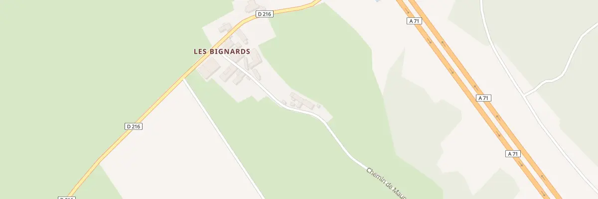 Plan du 19 Chem de Maupertuis Les Bignards à Bègues