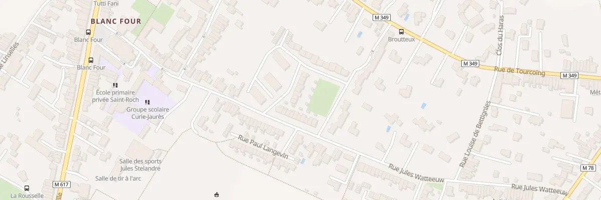 Plan du 4 Rue du Docteur Calmette à Roncq