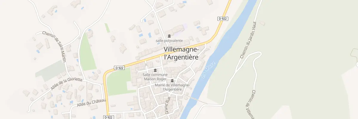 Plan du 14 Av Jean Jaurès à Villemagne-l’Argentière
