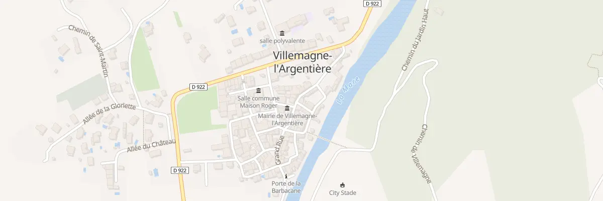 Plan du 5046 Rue Droite à Villemagne-l’Argentière