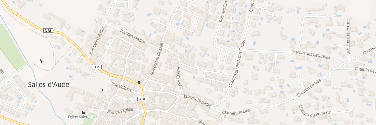 Plan du 7 Rue des Cades à Salles-d’Aude
