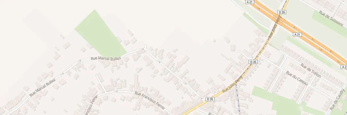 Plan du 28A Rue Marcel Bultez à Waziers