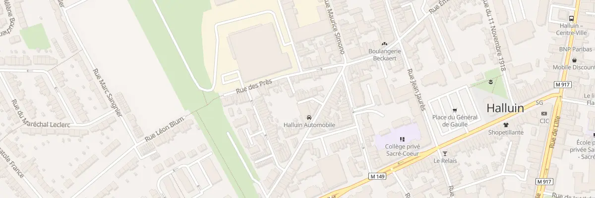 Plan du 86 Rue Émile Zola à Halluin