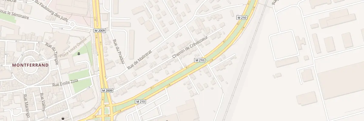 Plan du 30 Che de Crèvecoeur à Clermont-Ferrand