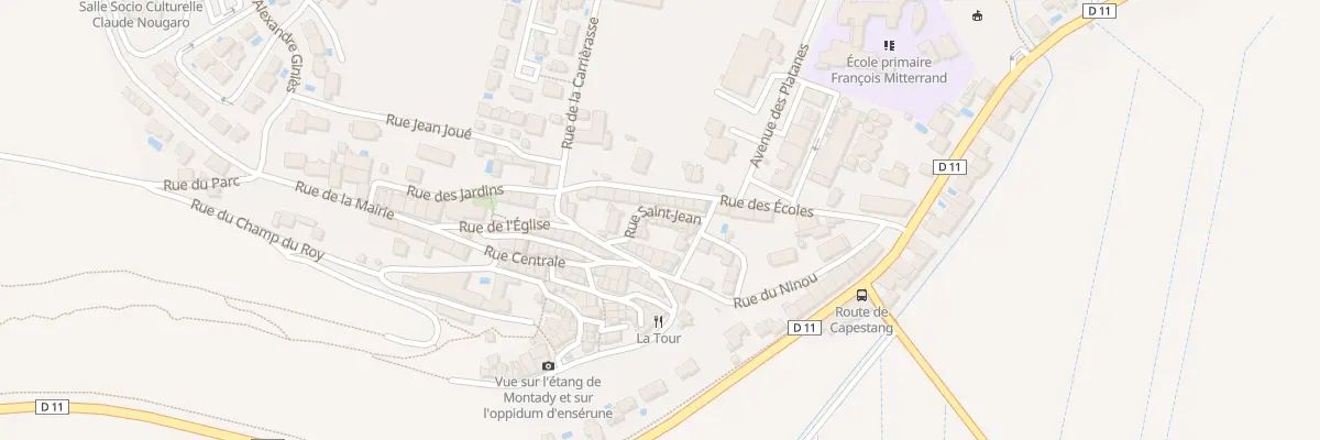 Plan du 8 Rue Saint Jean à Montady