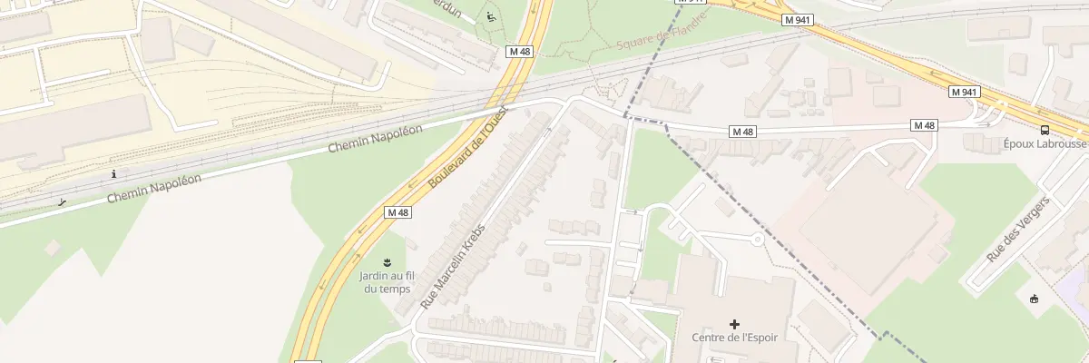 Plan du 21 Rue Marcelin Krebs à Lille