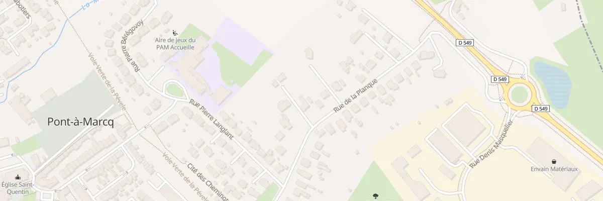 Plan du 38 Rue de la Planque à Pont-à-Marcq