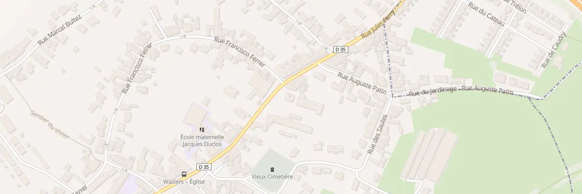 Plan du 16 Rue Victor Hugo à Waziers