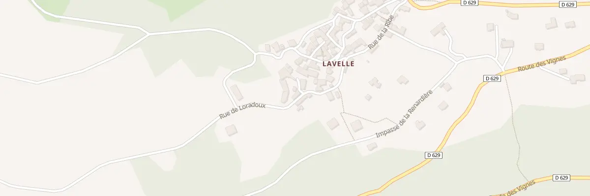 Plan du 9001 Rue de Loradoux ( Lavelle ) à Saint-Vincent