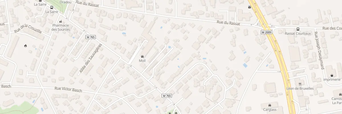 Plan du 251 Rue de l’Oradou à Clermont-Ferrand