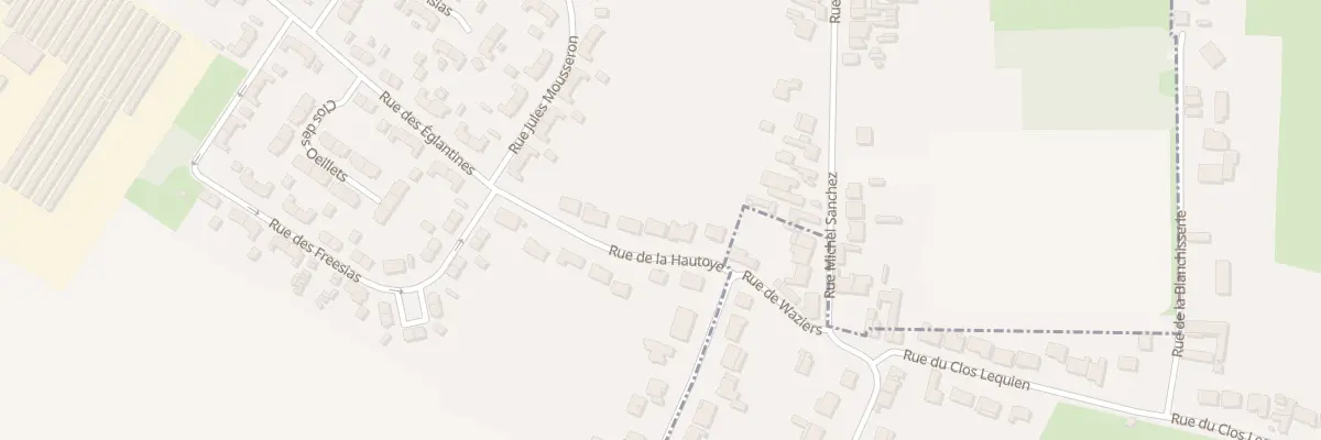 Plan du 50 Rue de la Hautoye à Waziers