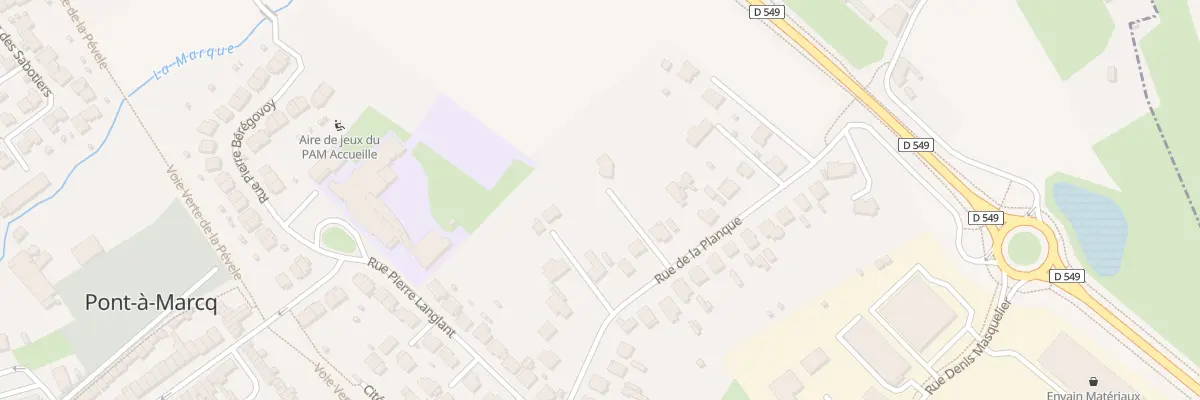 Plan du 42 Rue de la Planque à Pont-à-Marcq