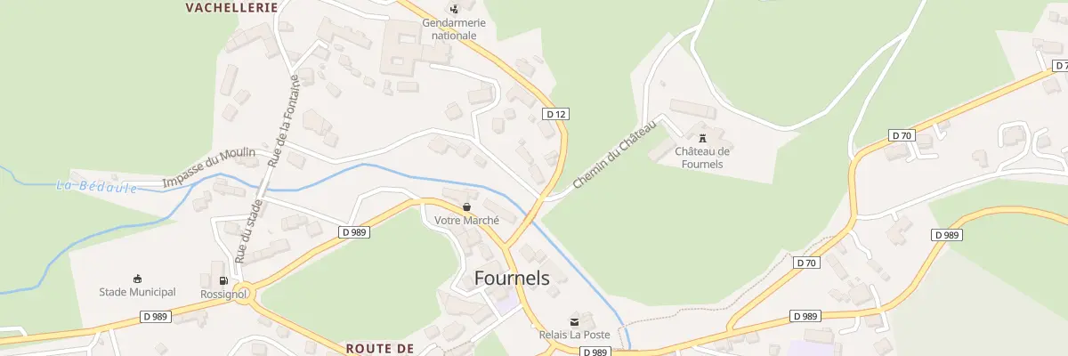 Plan du 5289 La Vachellerie à Fournels