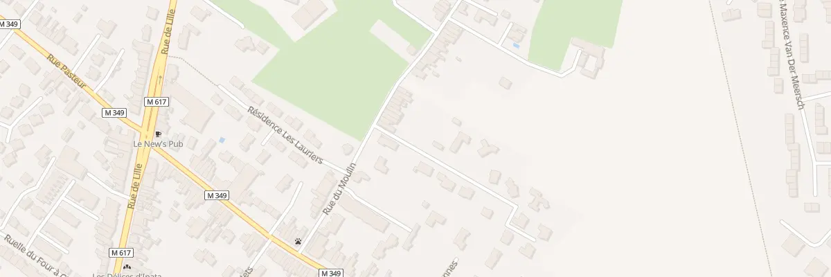 Plan du 12 Rue du Moulin à Roncq