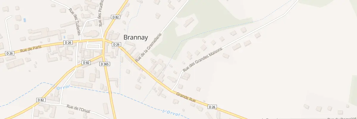 Plan du 1 Rue des Gdes Maisons à Brannay