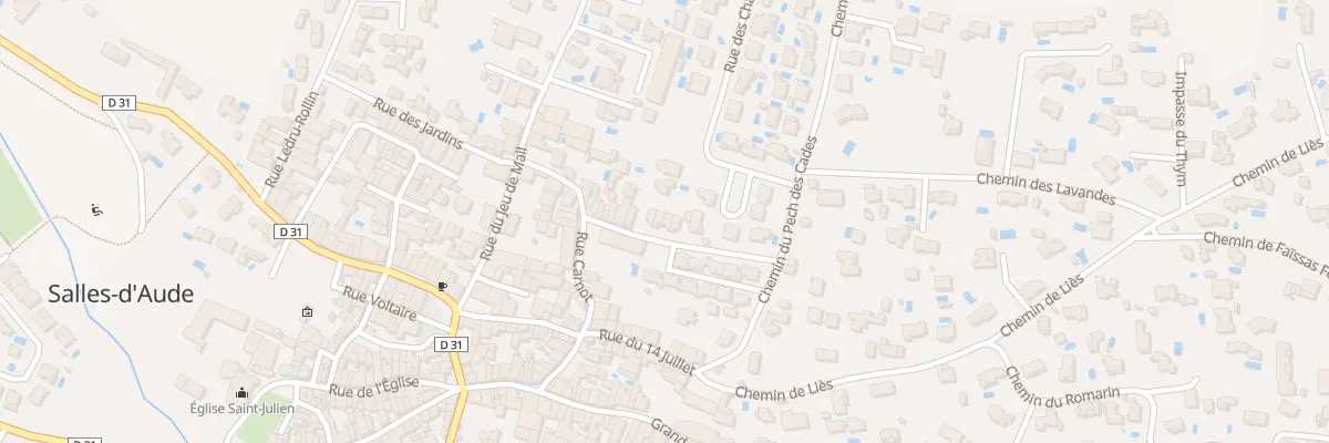 Plan du 15B Rue des Cades à Salles-d’Aude