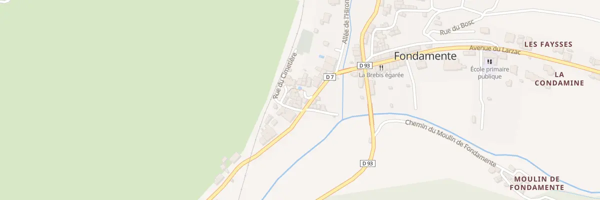 Plan du 12 Pl de la Vierge à Fondamente