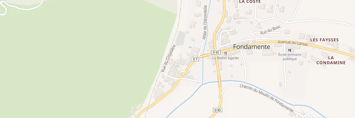 Plan du 5077 Pl de la Vierge à Fondamente