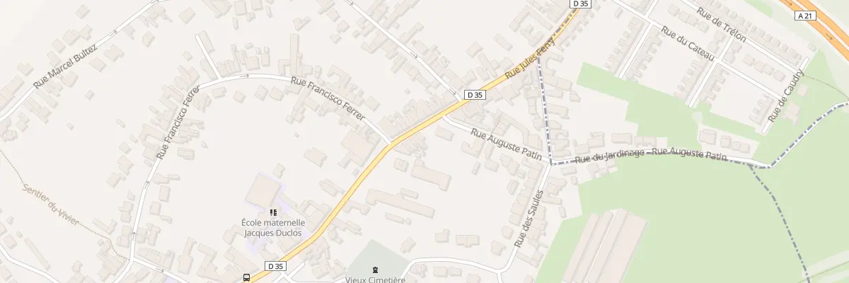 Plan du 30 Rue Jules Ferry à Waziers