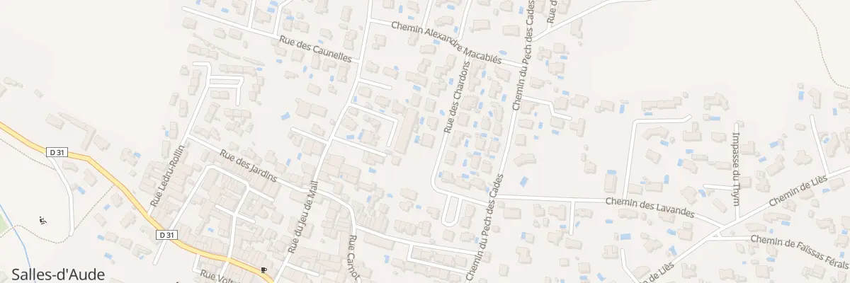 Plan du 1 Rue des Chardons à Salles-d’Aude