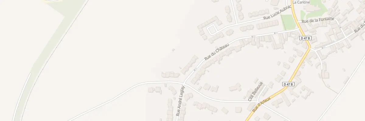 Plan du 48 Rue du Chateau à Cantin