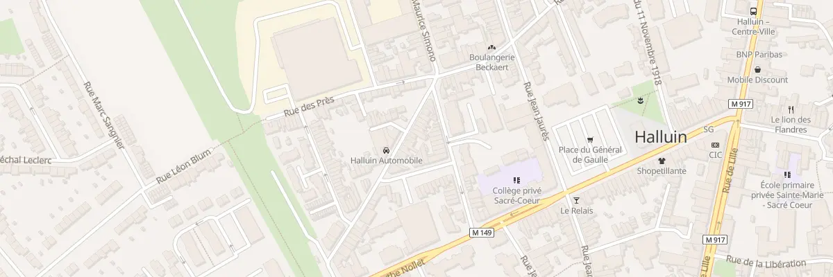 Plan du 93 Rue Émile Zola à Halluin