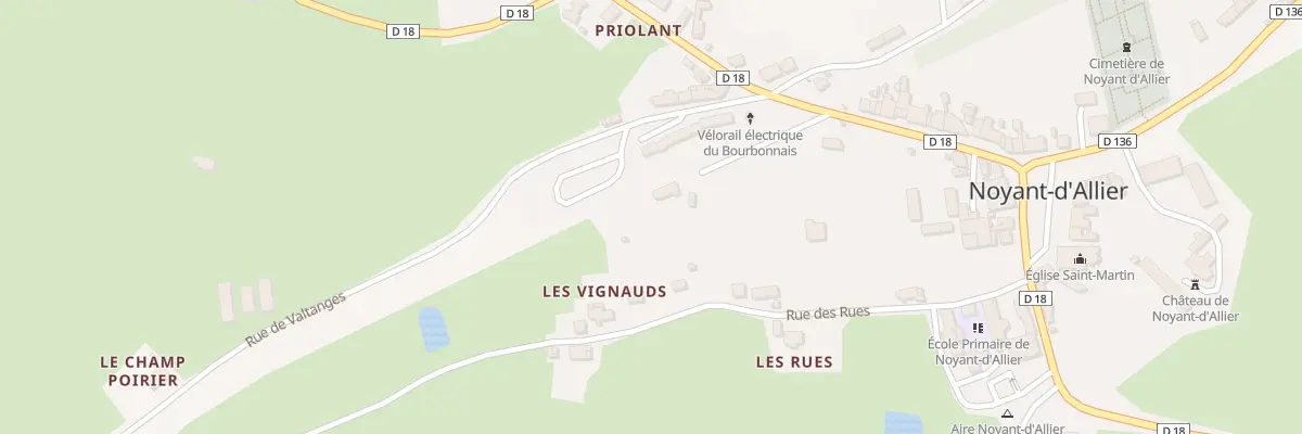 Plan du 5021 La Gare à Noyant-d’Allier