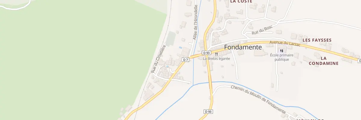 Plan du 8 Av de la Sorgue à Fondamente
