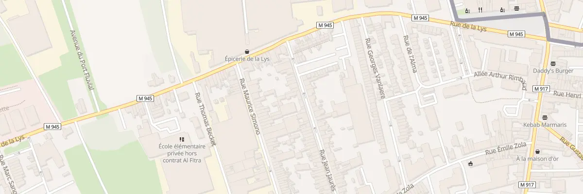 Plan du 155B Rue Jean Jaurès à Halluin