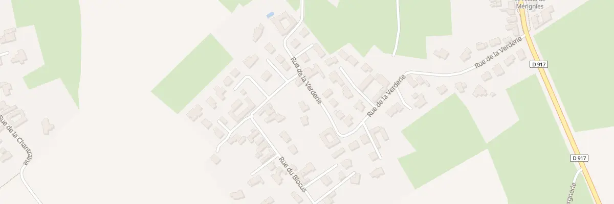 Plan du 8 Rue de la Verderie à Mérignies