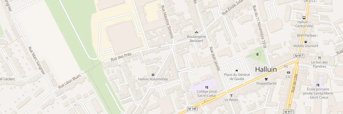 Plan du 77 Rue Émile Zola à Halluin