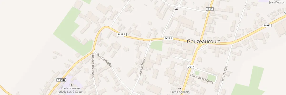 Plan du 4 Rue de France à Gouzeaucourt