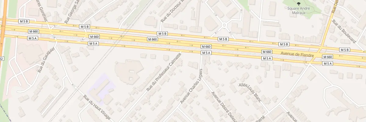 Plan du 1 Rue Professeur Calmette à Wasquehal