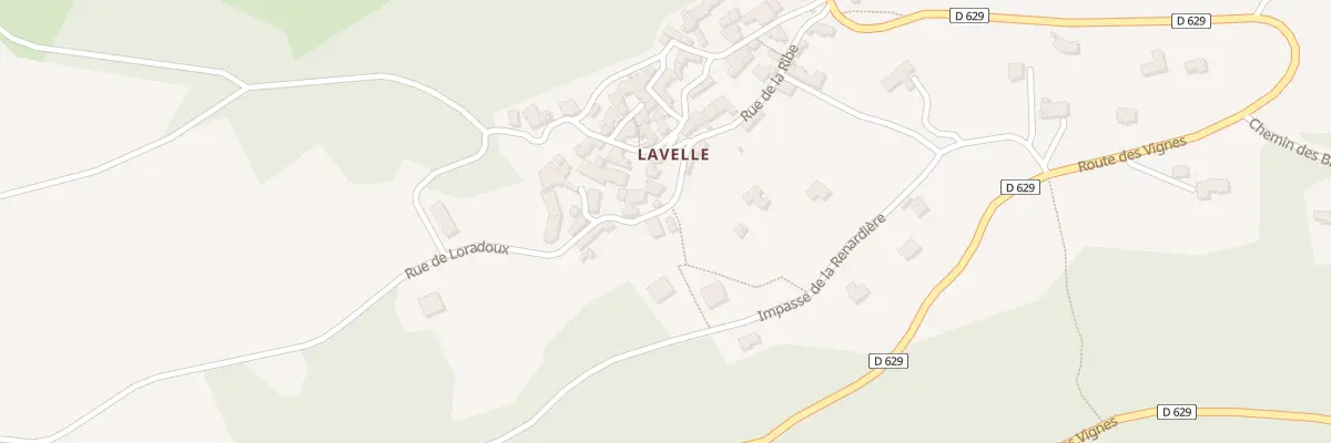 Plan du 9003 Rue de Loradoux ( Lavelle ) à Saint-Vincent