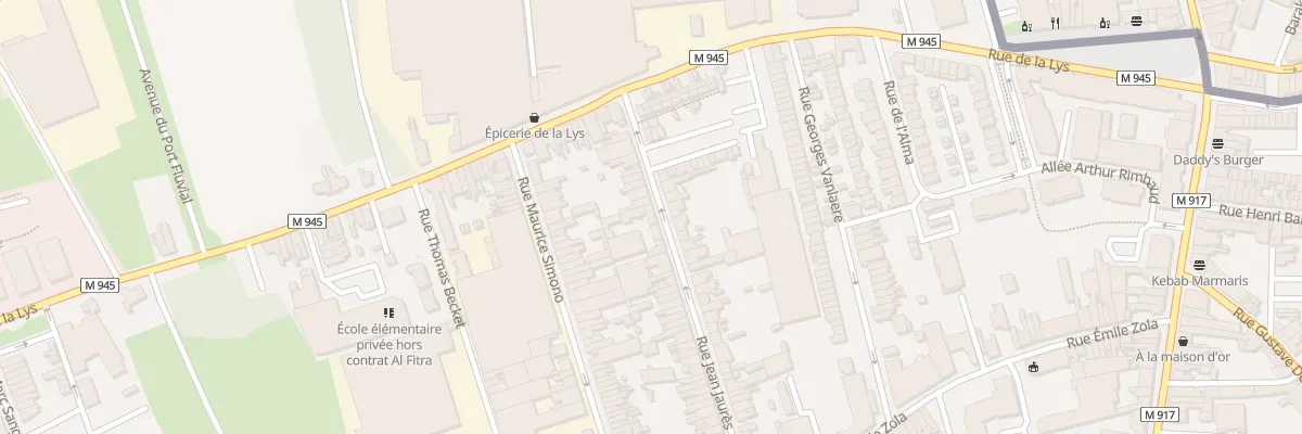 Plan du 155A Rue Jean Jaurès à Halluin