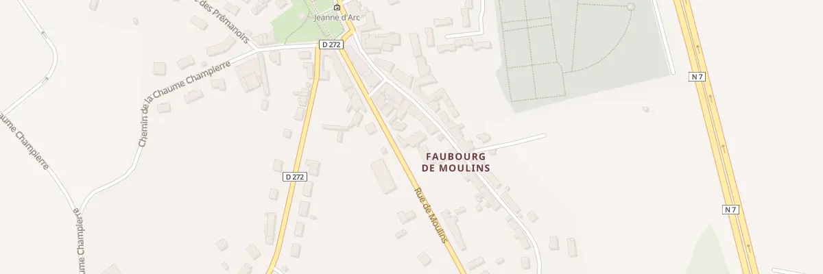 Plan du 17 Rue de Moulins à Saint-Pierre-le-Moûtier