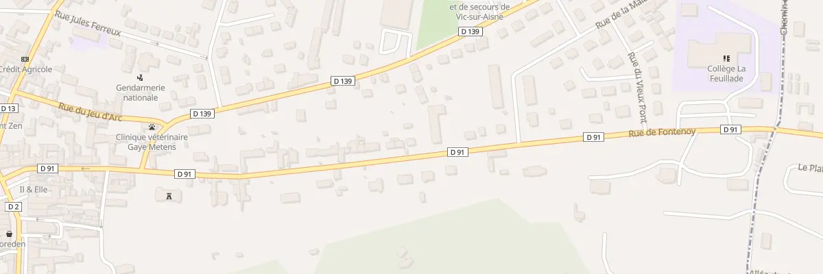 Plan du 43B Rue de Fontenoy à Vic-sur-Aisne