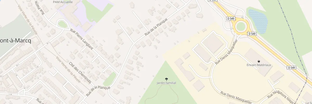 Plan du 59 Rue de la Planque à Pont-à-Marcq