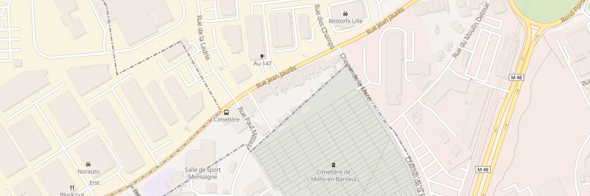 Plan du 22 Rue Jean Jaures à Villeneuve-d’Ascq