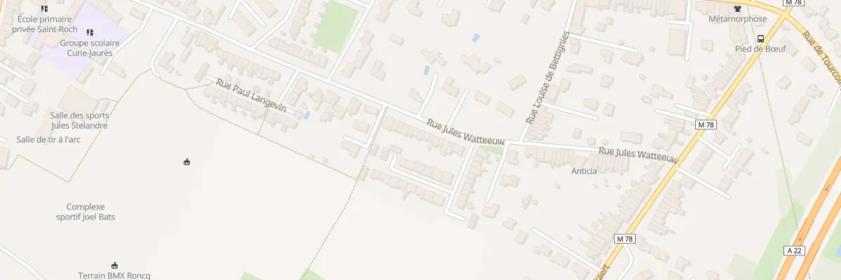 Plan du 84 Rue Jules Watteeuw à Roncq