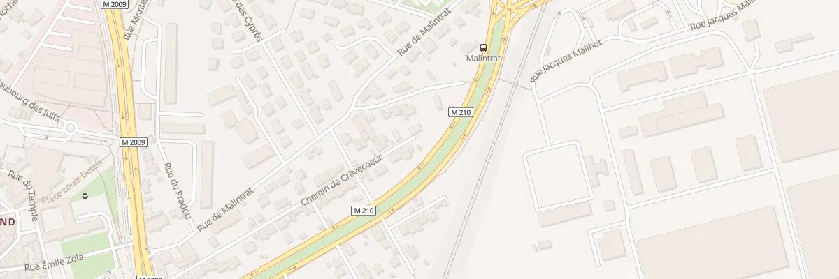 Plan du 58 Che de Crèvecoeur à Clermont-Ferrand