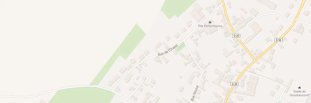 Plan du 173 Rue de l’Ouest à Gouzeaucourt