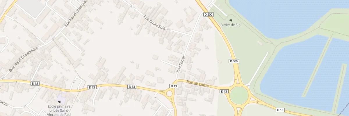 Plan du 51 Rue Ferrer à Sin-le-Noble