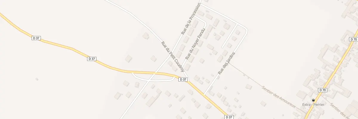 Plan du 1 Rue du Noyer Fendu à Champigny