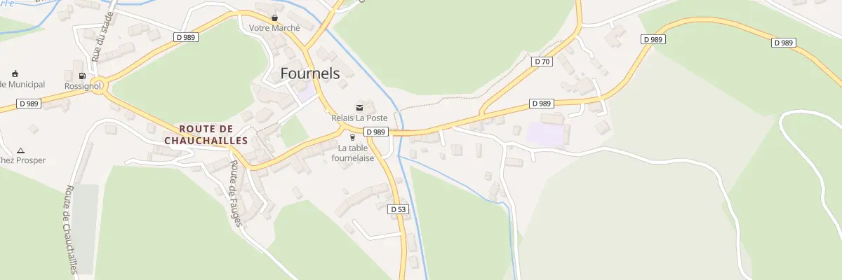 Plan du 5143 Fournels Village à Fournels