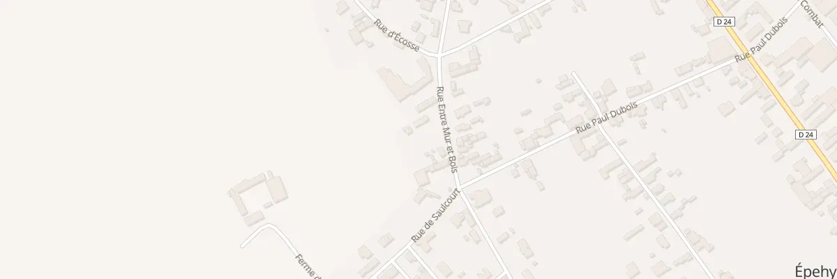 Plan du 5 Rue Entre Mur et Bois à Épehy