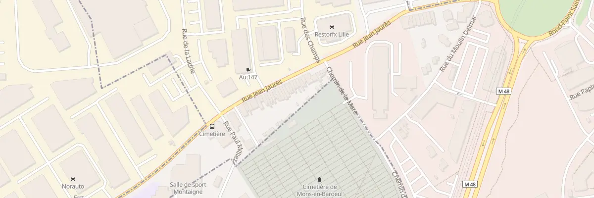 Plan du 36 Rue Jean Jaures à Villeneuve-d’Ascq